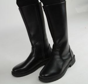 男女款高筒马靴骑士马术表演阅兵护旗靴仪仗队升旗手长筒军靴子